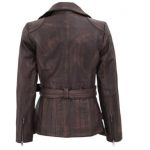 Victoria  Womens  Distressed Leather Jacket ZILG-143 - Image 2